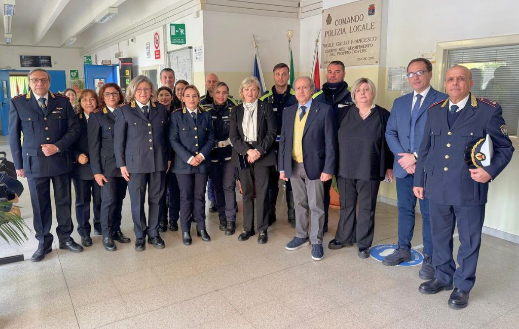 Il Commissario Prefettizio Giuliana Perrotta visita il Comando di Polizia Locale e avvia un giro di saluti istituzionali