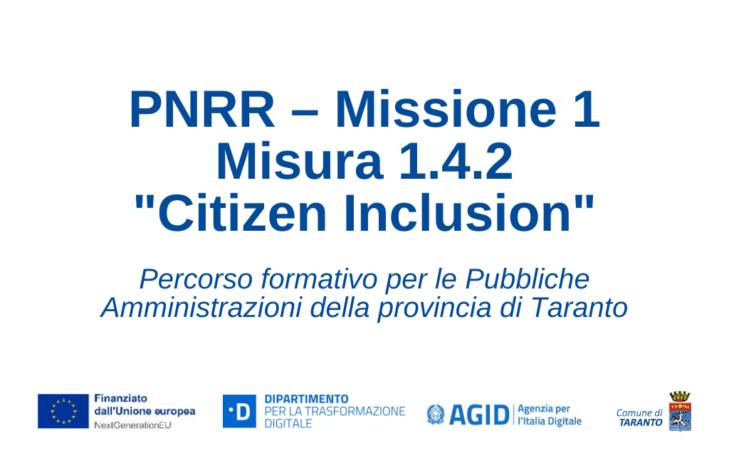 Aperte le iscrizioni al percorso formativo sull’accessibilità digitale per le Pubbliche Amministrazioni della provincia di Taranto